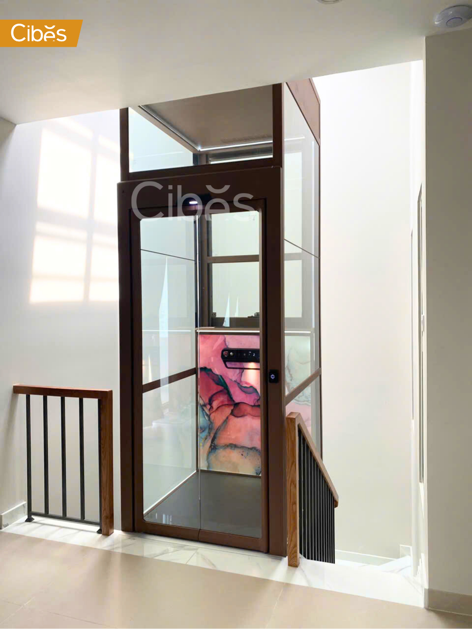 Phường Hiệp Bình Chánh, TP HCM - Thang máy V80i Aurora lắp đặt giữa thang bộ4